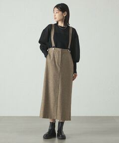 CAST: / キャスト コロン ロング・マキシ丈スカート | 【着回し抜群】サスペンダータイトスカート