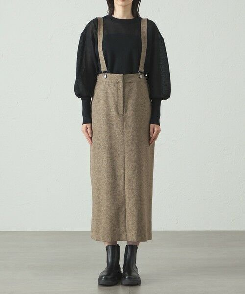 CAST: / キャスト コロン ロング・マキシ丈スカート | 【着回し抜群】サスペンダータイトスカート | 詳細7