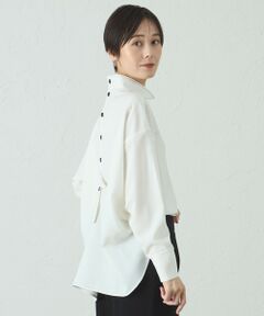 CAST: / キャスト コロン シャツ・ブラウス | 【着用しわ軽減/吸水速乾】バックボタンブラウス