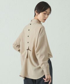 CAST: / キャスト コロン シャツ・ブラウス | 【着用しわ軽減/吸水速乾】モクバックボタンブラウス