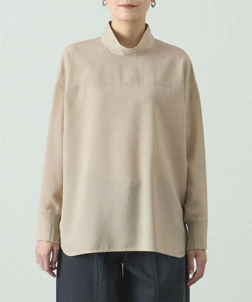 CAST: / キャスト コロン シャツ・ブラウス | 【着用しわ軽減/吸水速乾】モクバックボタンブラウス | 詳細4