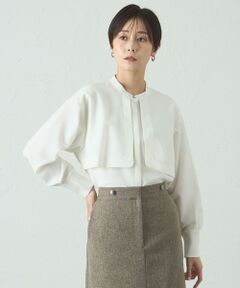 CAST: / キャスト コロン シャツ・ブラウス | 【着用しわ軽減/吸水速乾】ガンパッチブラウス