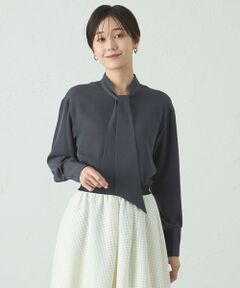 CAST: / キャスト コロン シャツ・ブラウス | 【着回し抜群】アシンメトリーボウタイブラウス