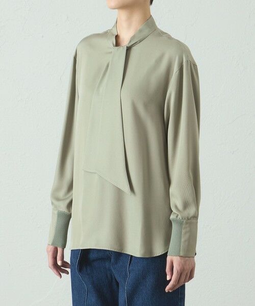 CAST: / キャスト コロン シャツ・ブラウス | 【着回し抜群】アシンメトリーボウタイブラウス | 詳細7