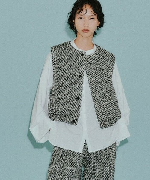 CAST: / キャスト コロン その他アウター | 【CAST COLON】ツィードベスト | 詳細1