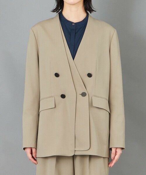 CAST: / キャスト コロン その他アウター | 【CAST COLON】フェイクレイヤードウールジャケット | 詳細4