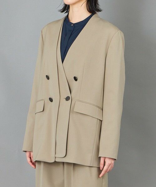 CAST: / キャスト コロン その他アウター | 【CAST COLON】フェイクレイヤードウールジャケット | 詳細5