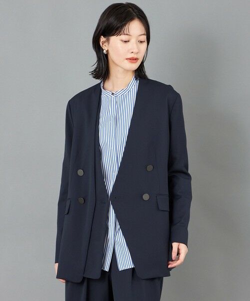 CAST: / キャスト コロン その他アウター | 【CAST COLON】フェイクレイヤードウールジャケット | 詳細11