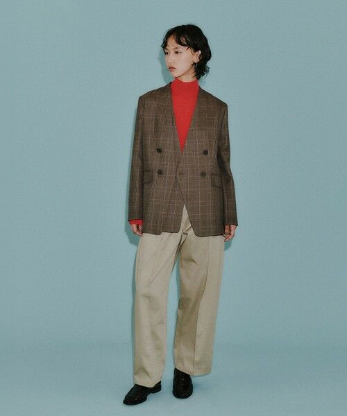 CAST: / キャスト コロン その他アウター | 【CAST COLON】フェイクレイヤードチェックジャケット | 詳細1