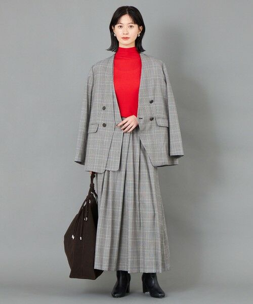 CAST: / キャスト コロン その他アウター | 【CAST COLON】フェイクレイヤードチェックジャケット | 詳細5