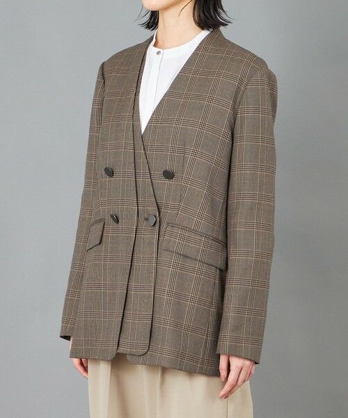 CAST: / キャスト コロン その他アウター | 【CAST COLON】フェイクレイヤードチェックジャケット | 詳細10