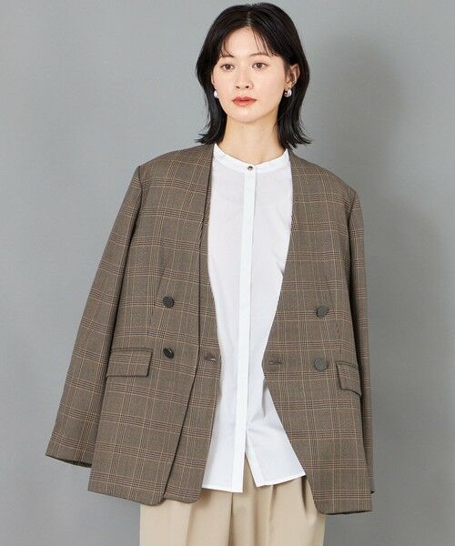 CAST: / キャスト コロン その他アウター | 【CAST COLON】フェイクレイヤードチェックジャケット | 詳細16