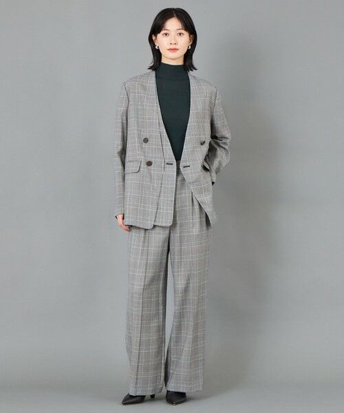 CAST: / キャスト コロン その他アウター | 【CAST COLON】フェイクレイヤードチェックジャケット | 詳細3