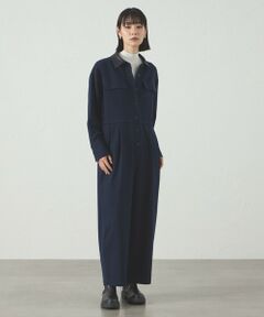 CAST: / キャスト コロン ロング・マキシ丈ワンピース | 【1枚で着映える】ソフトフランネルジャンプスーツ