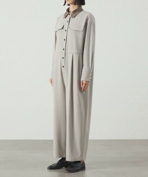 CAST: / キャスト コロン ロング・マキシ丈ワンピース | 【1枚で着映える】ソフトフランネルジャンプスーツ | 詳細4