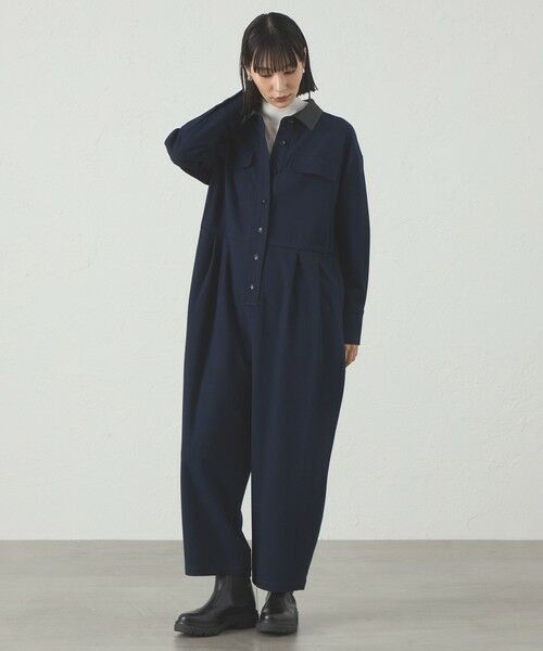 CAST: / キャスト コロン ロング・マキシ丈ワンピース | 【1枚で着映える】ソフトフランネルジャンプスーツ | 詳細1