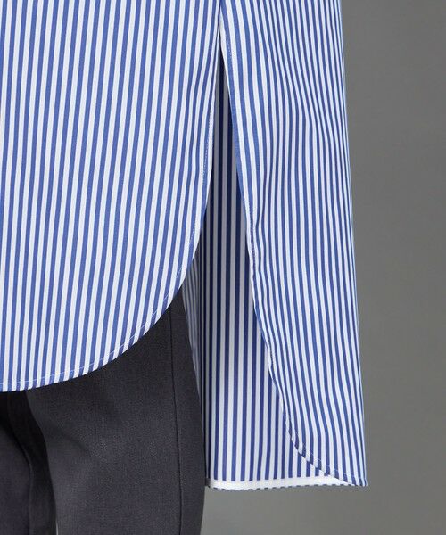 CAST: / キャスト コロン シャツ・ブラウス | 【CAST COLON】スタンドカラーストライプロングシャツ | 詳細10