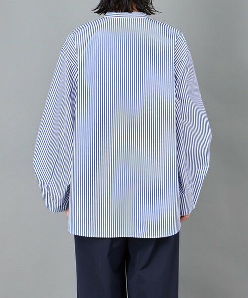 CAST: / キャスト コロン シャツ・ブラウス | 【CAST COLON】スリーブタックストライプブラウス | 詳細5
