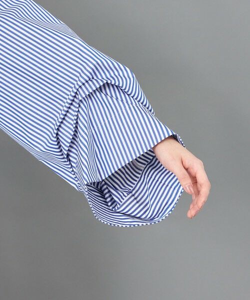 CAST: / キャスト コロン シャツ・ブラウス | 【CAST COLON】スリーブタックストライプブラウス | 詳細6