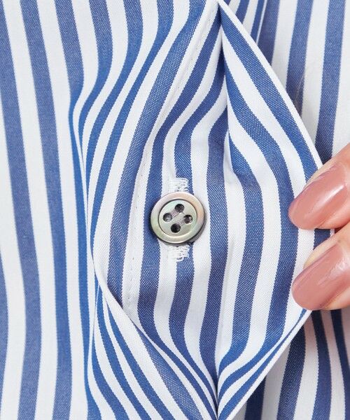 CAST: / キャスト コロン シャツ・ブラウス | 【CAST COLON】スリーブタックストライプブラウス | 詳細8