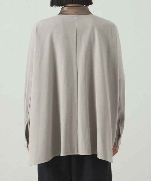 CAST: / キャスト コロン シャツ・ブラウス | 【セットアップ対応】オーバーサイズフラノブラウス | 詳細5