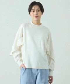 CAST: / キャスト コロン ニット・セーター | 【イージーケア】フリルニット