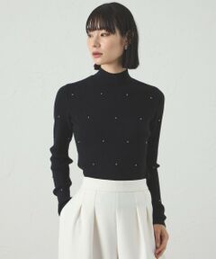 CAST: / キャスト コロン ニット・セーター | 【1枚で着映える】スタッズタートルニット