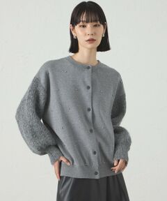 CAST: / キャスト コロン ニット・セーター | 【1枚で着映える】スタッズニットカーディガン
