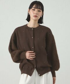 CAST: / キャスト コロン ニット・セーター | 【1枚で着映える】スタッズニットカーディガン