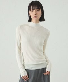 CAST: / キャスト コロン ニット・セーター | 【着回し抜群/イージーケア】ハイネックリブニット