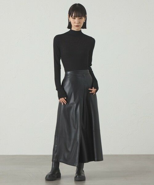 CAST: / キャスト コロン ニット・セーター | 【着回し抜群/イージーケア】ハイネックリブニット | 詳細3