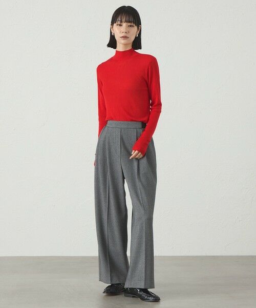 CAST: / キャスト コロン ニット・セーター | 【着回し抜群/イージーケア】ハイネックリブニット | 詳細4