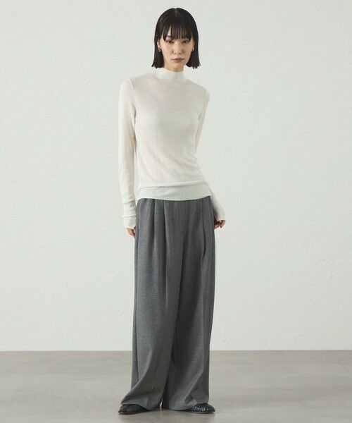 CAST: / キャスト コロン ニット・セーター | 【着回し抜群/イージーケア】ハイネックリブニット | 詳細1