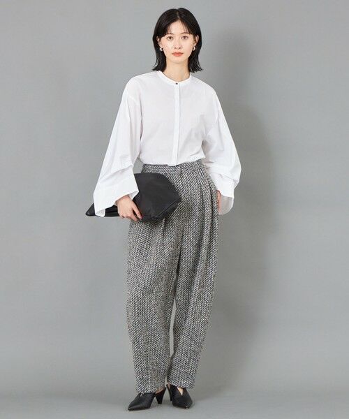 CAST: / キャスト コロン パンツ | 【CAST COLON】ツィードタックフォルムパンツ | 詳細3