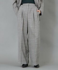 CAST: / キャスト コロン パンツ | 【CAST COLON】ツータックチェックイージーパンツ