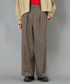 CAST: / キャスト コロン パンツ | 【CAST COLON】ツータックチェックイージーパンツ