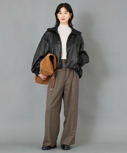 CAST: / キャスト コロン パンツ | 【CAST COLON】ツータックチェックイージーパンツ | 詳細3