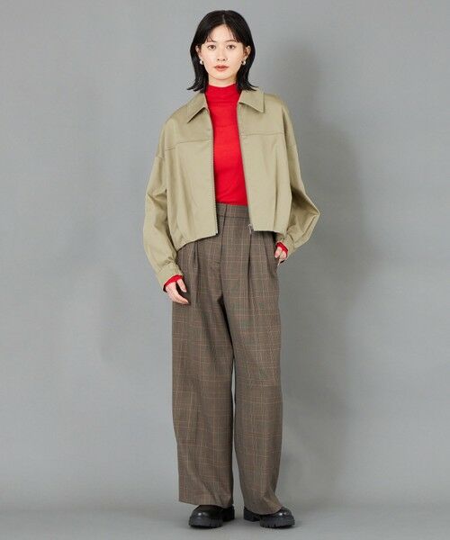 CAST: / キャスト コロン パンツ | 【CAST COLON】ツータックチェックイージーパンツ | 詳細4