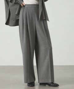 CAST: / キャスト コロン パンツ | 【セットアップ対応】ツータックフラノイージーパンツ