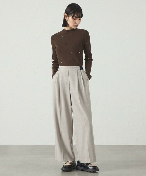 CAST: / キャスト コロン パンツ | 【セットアップ対応】ツータックフラノイージーパンツ | 詳細3