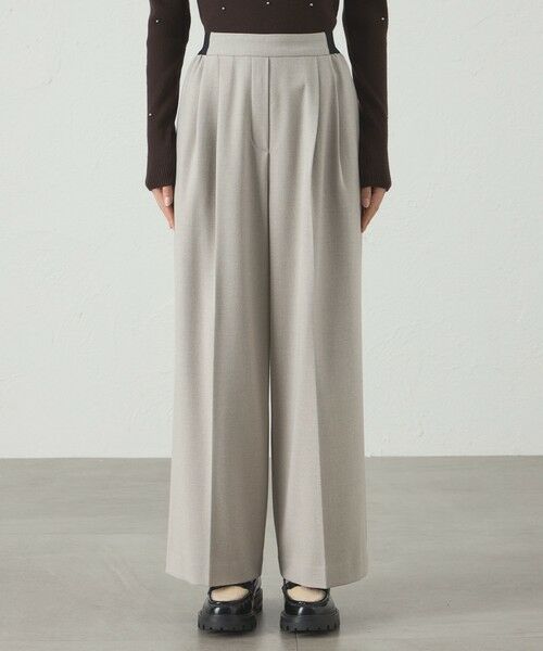 CAST: / キャスト コロン パンツ | 【セットアップ対応】ツータックフラノイージーパンツ | 詳細4