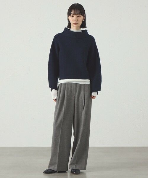 CAST: / キャスト コロン パンツ | 【セットアップ対応】ツータックフラノイージーパンツ | 詳細2