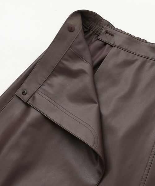 CAST: / キャスト コロン ロング・マキシ丈スカート | 【着回し抜群/イージーケア】フェイクレザースカート | 詳細8