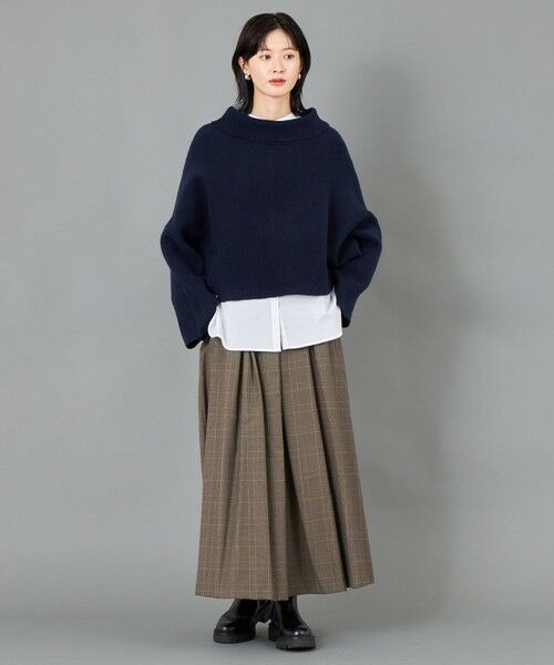 CAST: / キャスト コロン ロング・マキシ丈スカート | 【CAST COLON】タックギャザーチェックスカート | 詳細4