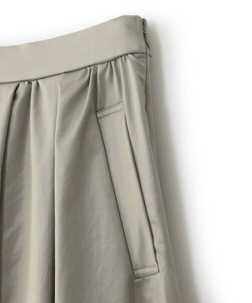 CAST: / キャスト コロン ロング・マキシ丈スカート | 【CAST COLON】タックギャザーサテンスカート | 詳細6