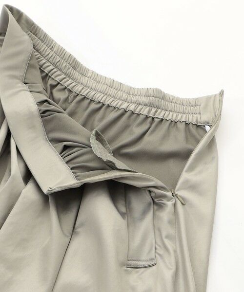 CAST: / キャスト コロン ロング・マキシ丈スカート | 【CAST COLON】タックギャザーサテンスカート | 詳細8