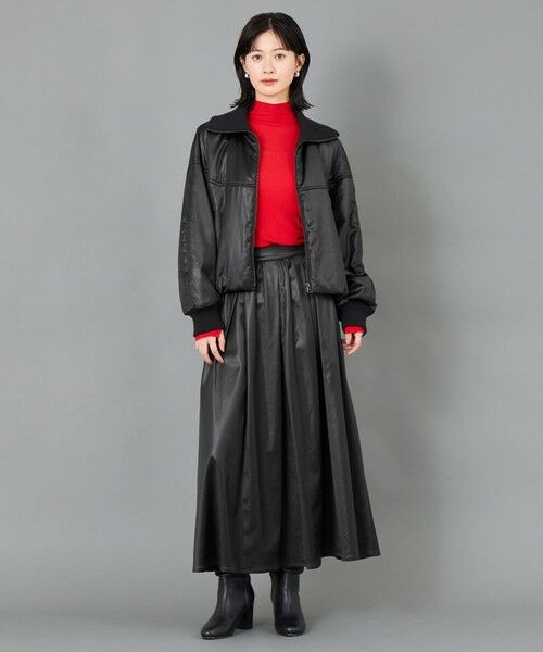 CAST: / キャスト コロン ロング・マキシ丈スカート | 【CAST COLON】タックギャザーサテンスカート | 詳細1