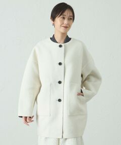 CAST: / キャスト コロン その他アウター | ボンディングリバーシブルミドルコート