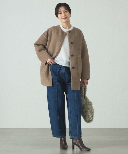 CAST: / キャスト コロン その他アウター | ボンディングリバーシブルミドルコート | 詳細5