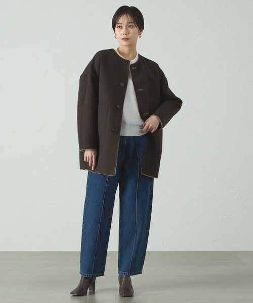 CAST: / キャスト コロン その他アウター | ボンディングリバーシブルミドルコート | 詳細6
